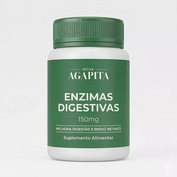 Enzimas Digestivas 150mg 60 cápsulas