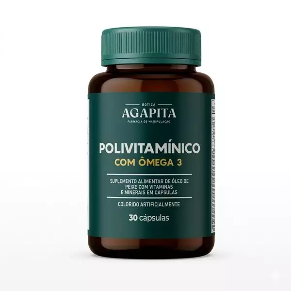 Polivitaminico com Omega 3 Agapita