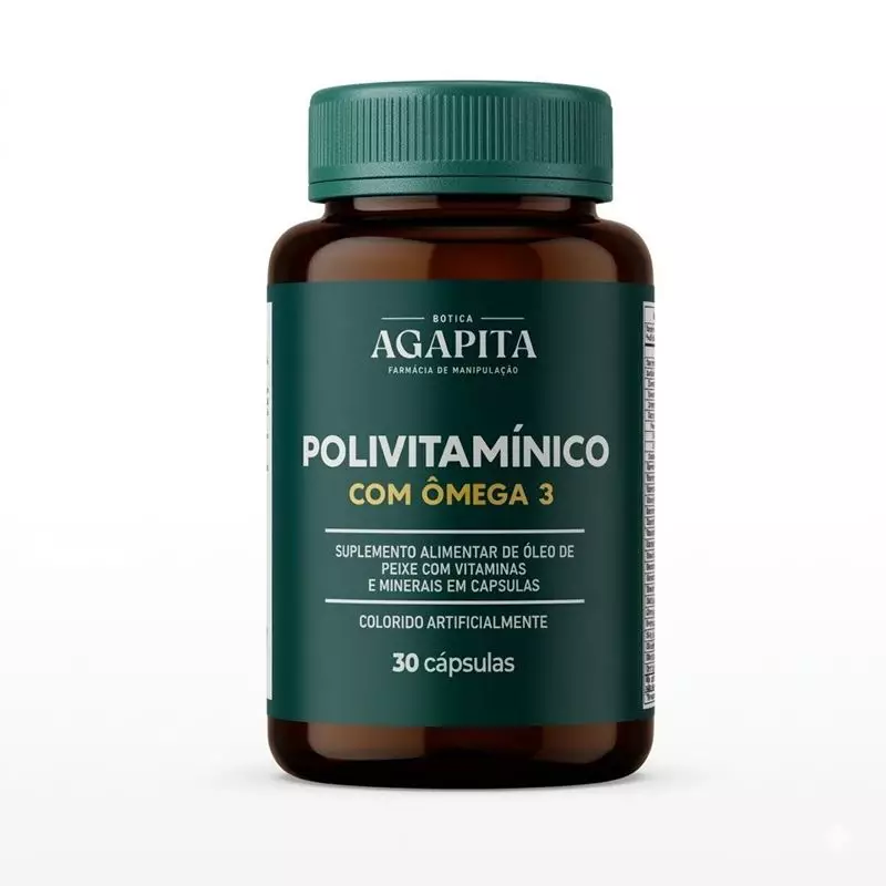 Polivitaminico com Omega 3 Agapita